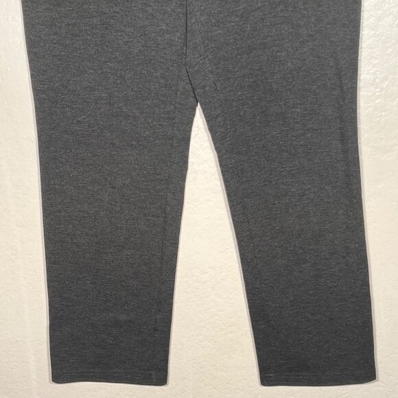 Chicos Premiere Ponte Faux Pocket Gray Pants Size 2/USM12 Short Stretch Comfort - Picture 7 of 14